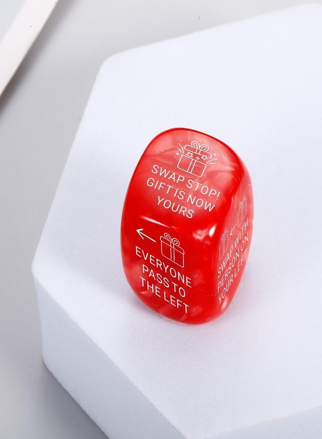Perleddom Christmas Games Dice for Women Men Santa Swap Gift Exchange Dice Exchange Dice Games for Adults Christmas Stocking Stuffers White Elephant Gifts Santa Swap Dice Game for Family Party Gag Gift - Image 5